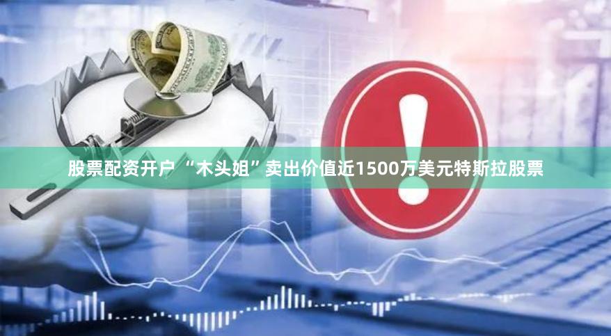 股票配资开户 “木头姐”卖出价值近1500万美元特斯拉股票